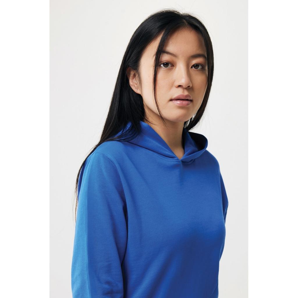 Iqoniq Yengo recycled cotton hoodie with sidepockets royal blue L