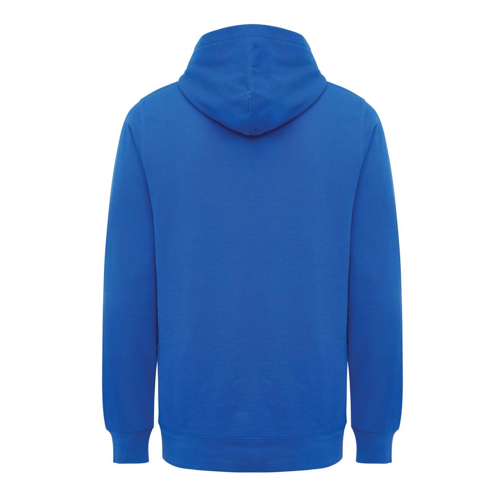 Iqoniq Yengo recycled cotton hoodie with sidepockets royal blue L