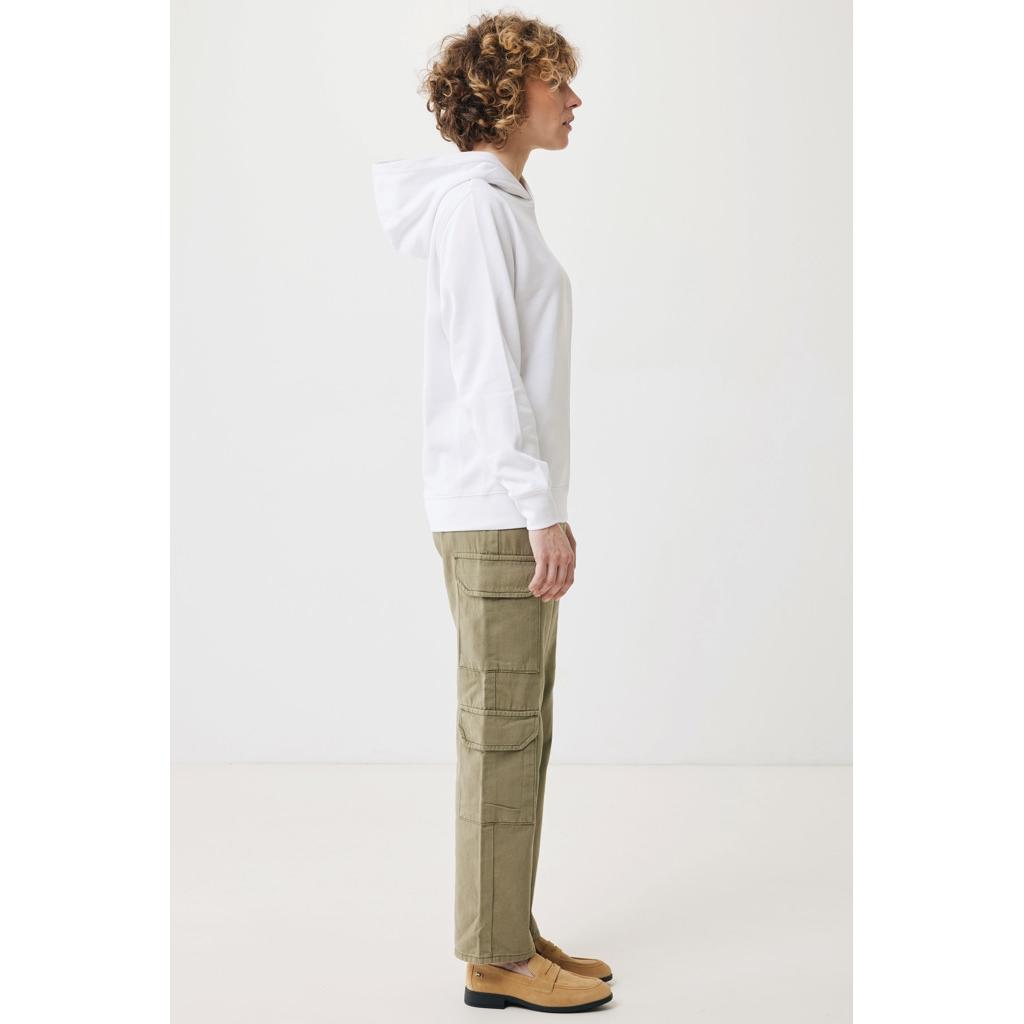 Iqoniq Yengo recycled cotton hoodie with sidepockets transparent L