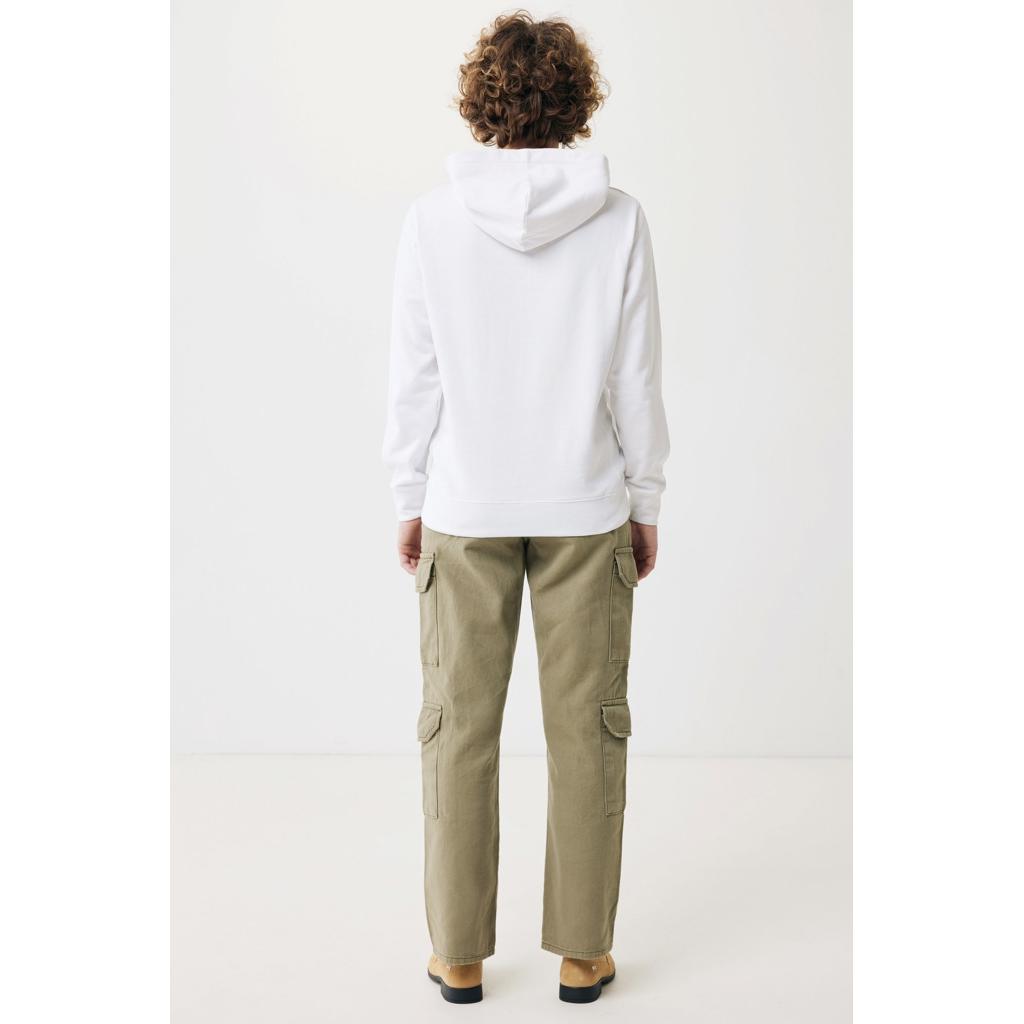 Iqoniq Yengo recycled cotton hoodie with sidepockets transparent L