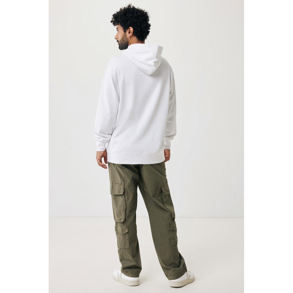 Iqoniq Yengo recycled cotton hoodie with sidepockets transparent L