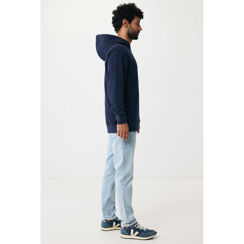 Iqoniq Yengo recycled cotton hoodie with sidepockets navy L