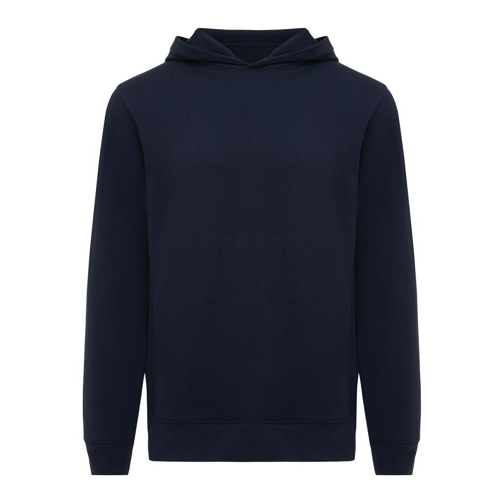 Iqoniq Yengo recycled cotton hoodie with sidepockets navy L