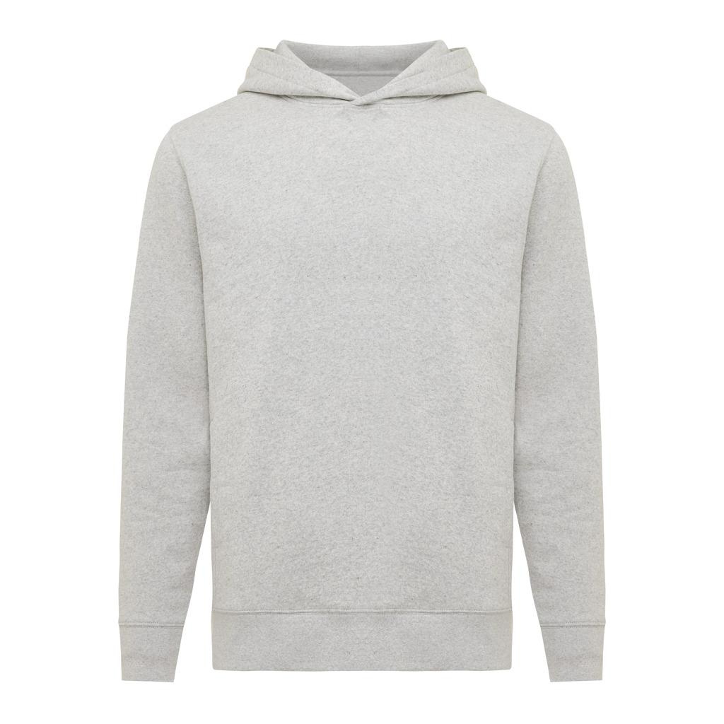 Iqoniq Yengo recycled cotton hoodie with sidepockets light heather grey L