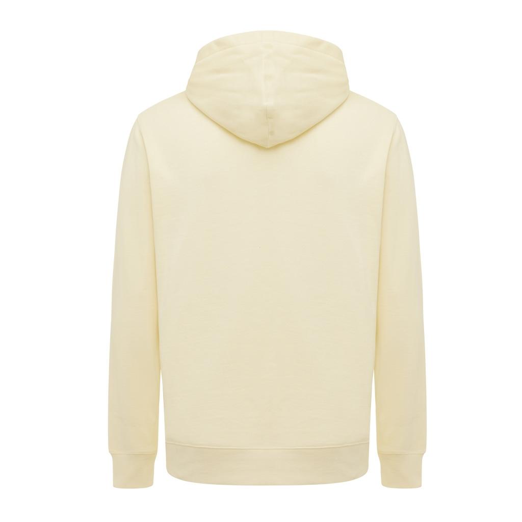 Iqoniq Yengo recycled cotton hoodie with sidepockets cream yellow L