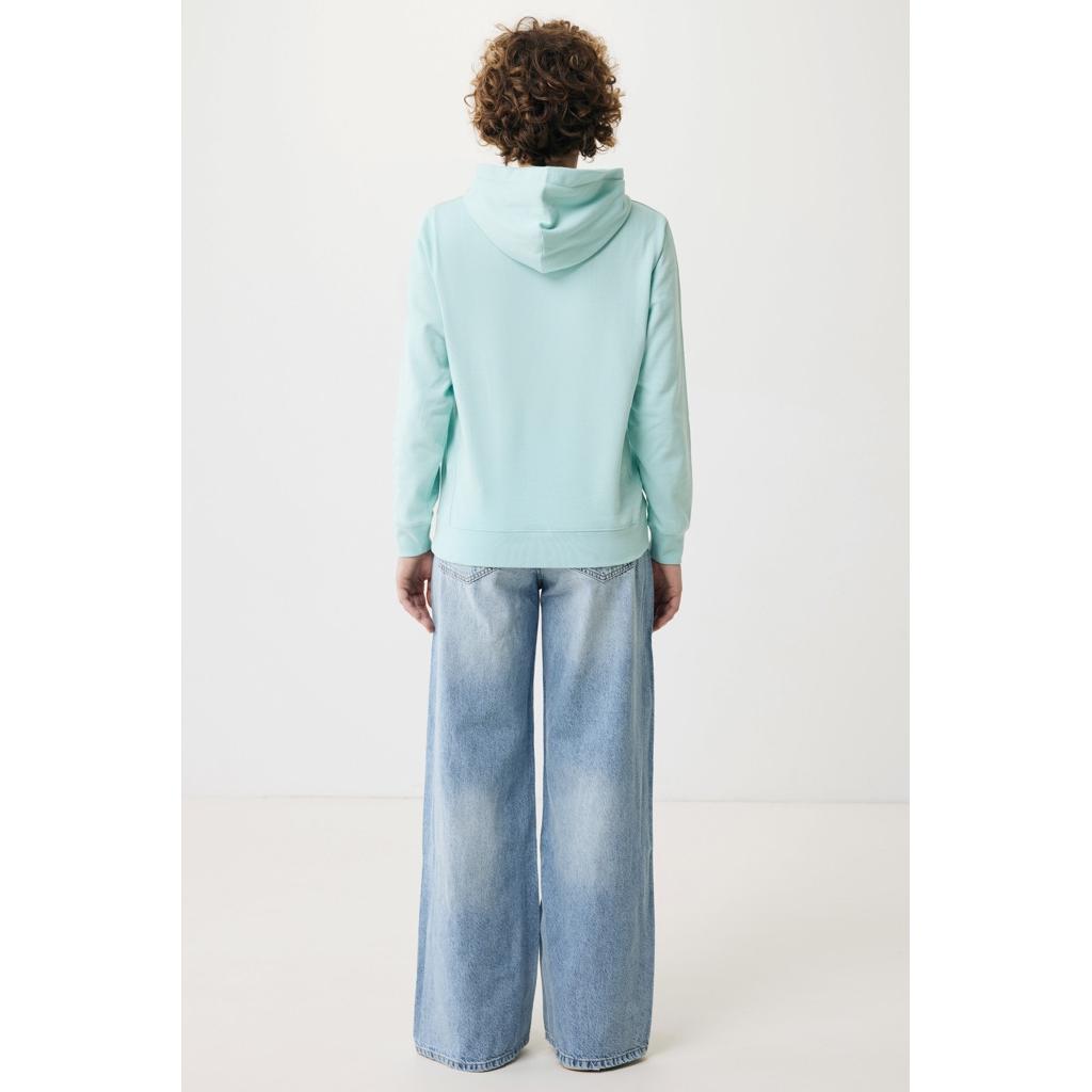 Iqoniq Yengo recycled cotton hoodie with sidepockets crushed mint XL