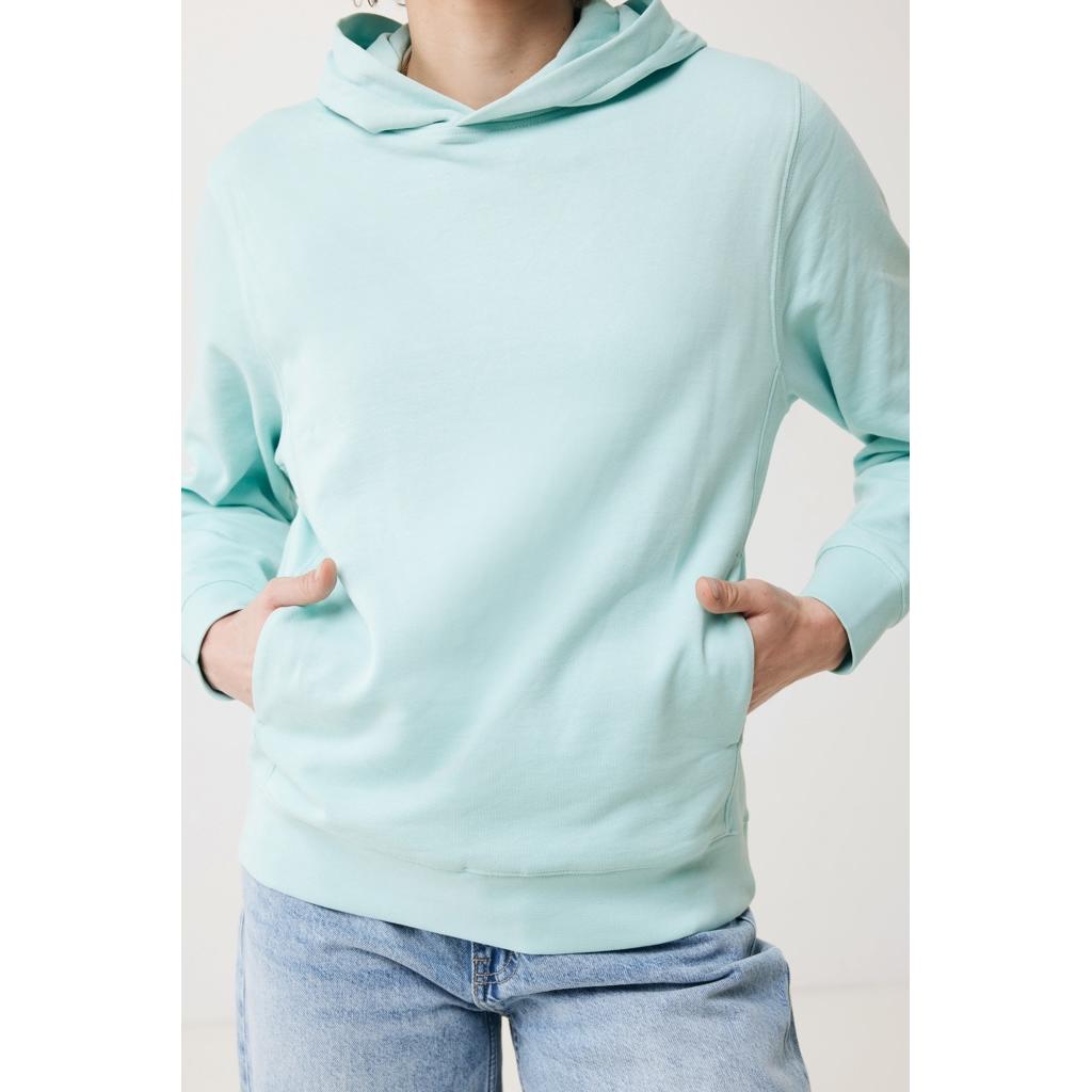 Iqoniq Yengo recycled cotton hoodie with sidepockets crushed mint XL