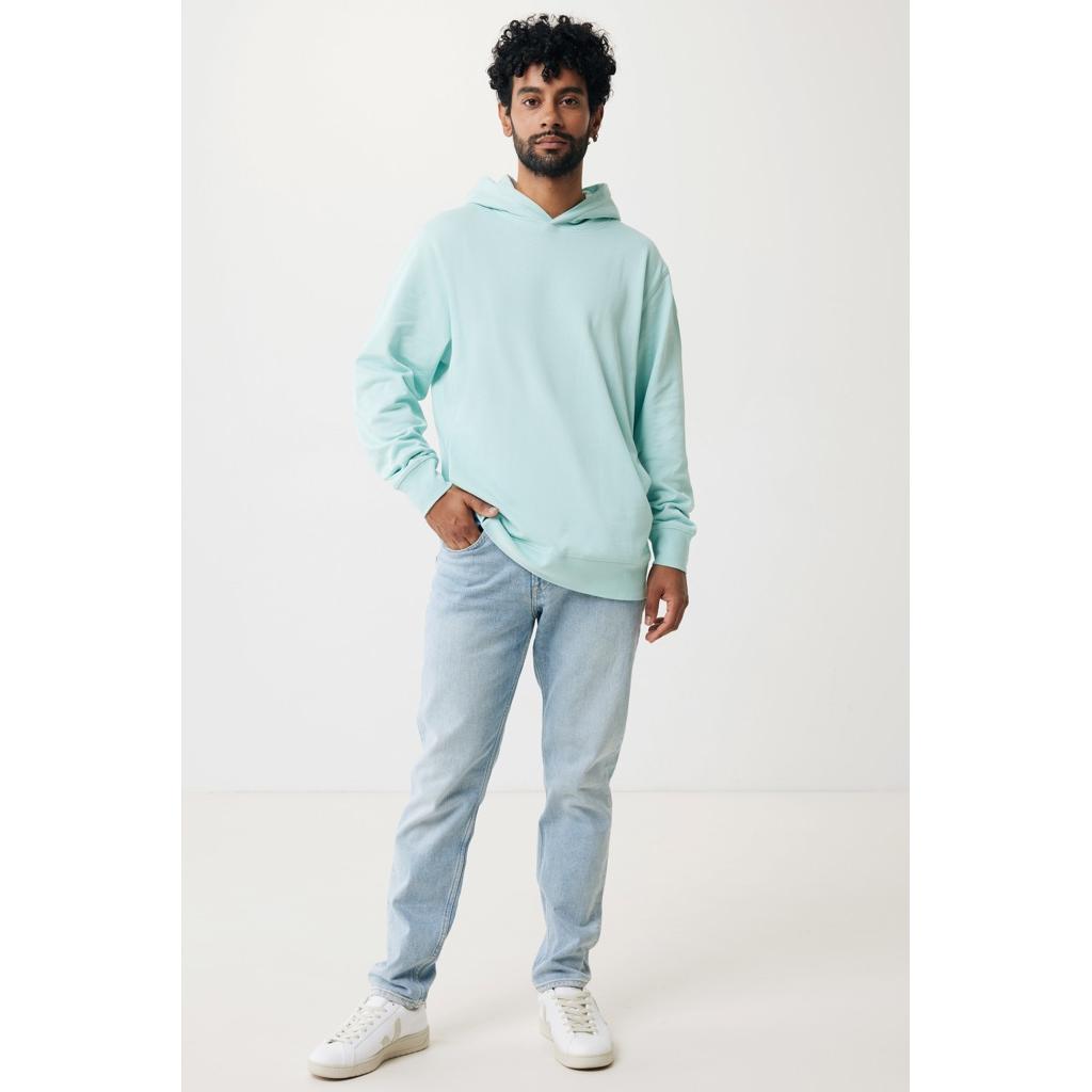 Iqoniq Yengo recycled cotton hoodie with sidepockets crushed mint XL
