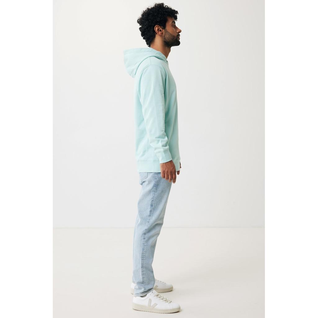 Iqoniq Yengo recycled cotton hoodie with sidepockets crushed mint XL