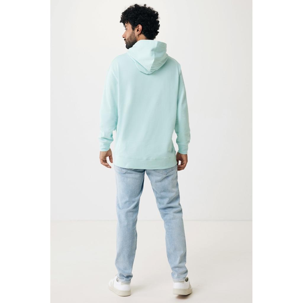 Iqoniq Yengo recycled cotton hoodie with sidepockets crushed mint XL