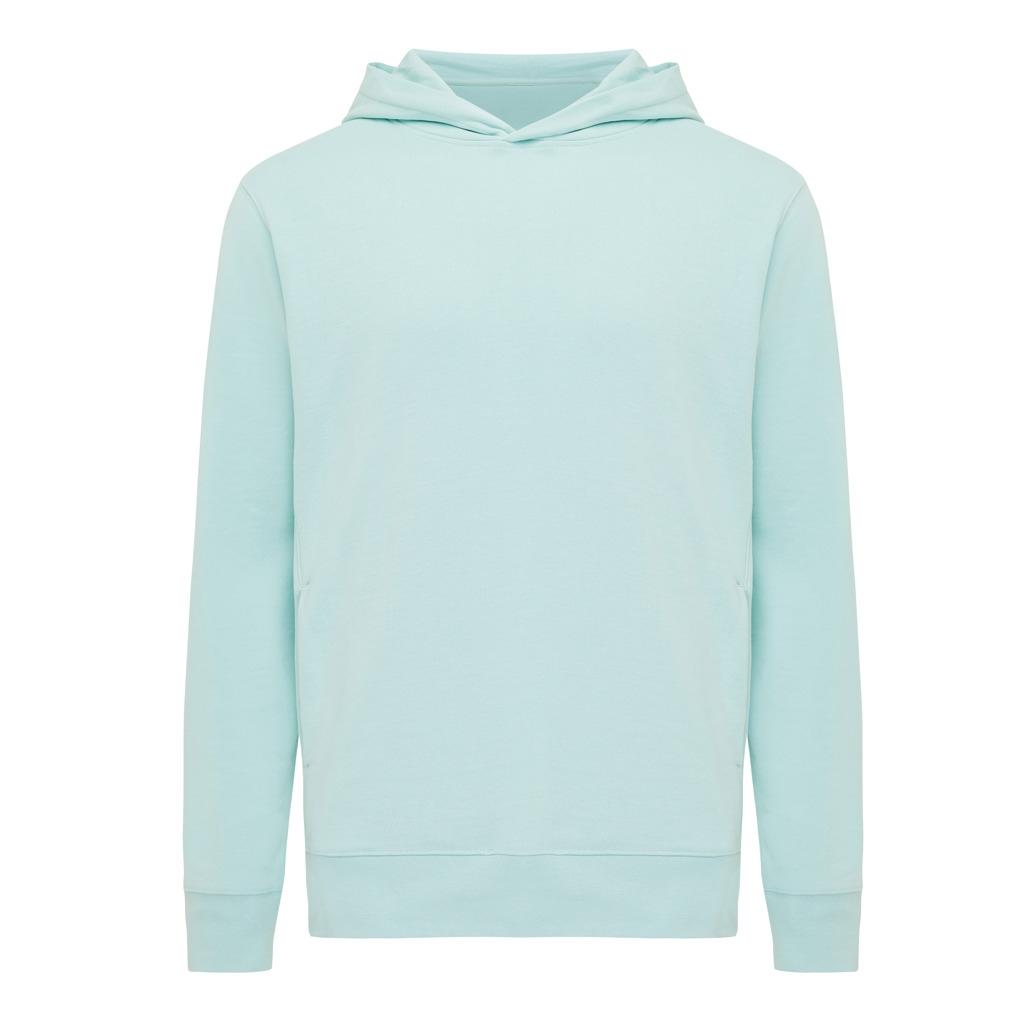 Iqoniq Yengo recycled cotton hoodie with sidepockets crushed mint XL