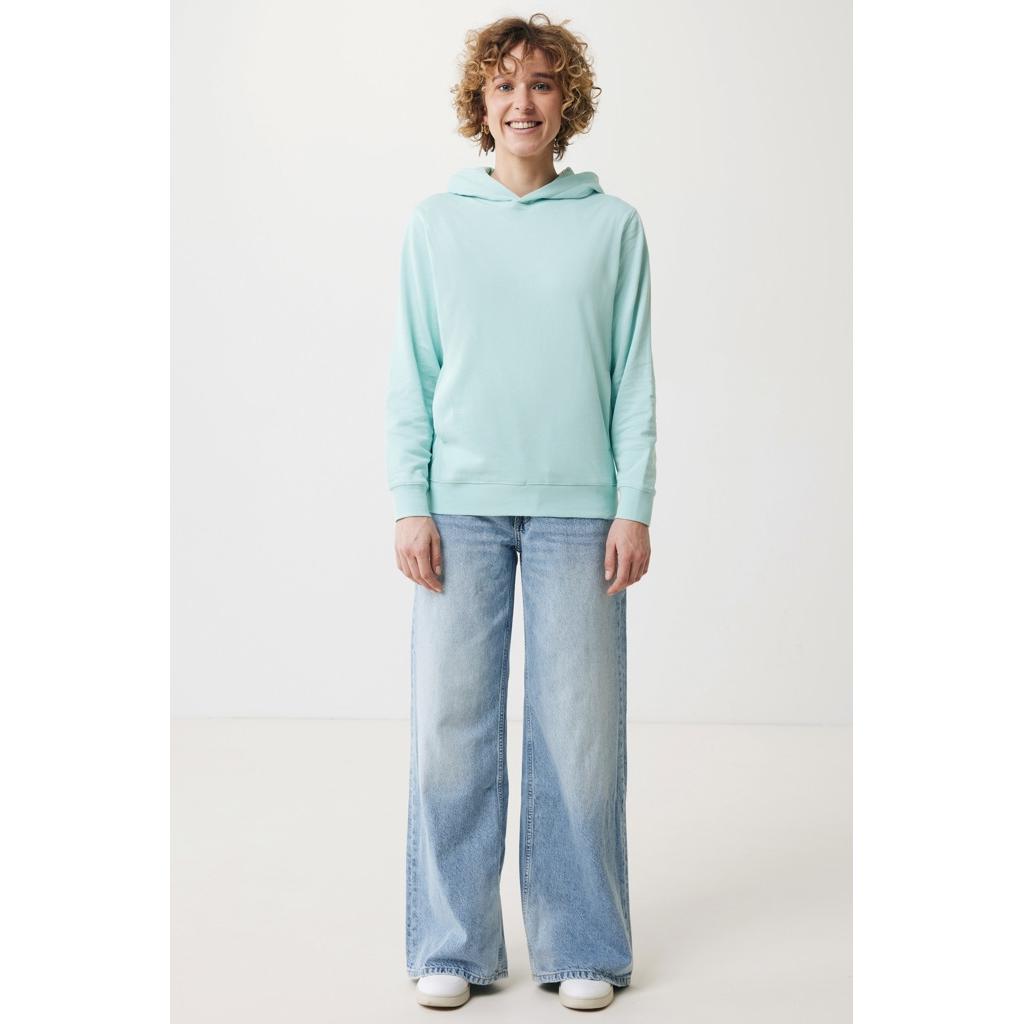 Iqoniq Yengo recycled cotton hoodie with sidepockets crushed mint XL