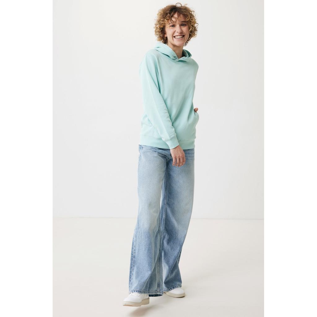 Iqoniq Yengo recycled cotton hoodie with sidepockets crushed mint XL