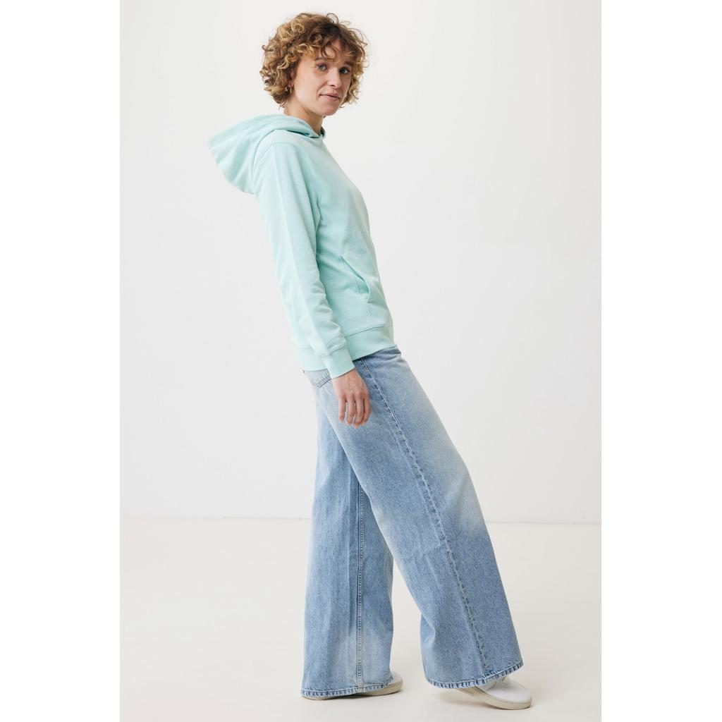 Iqoniq Yengo recycled cotton hoodie with sidepockets crushed mint XL