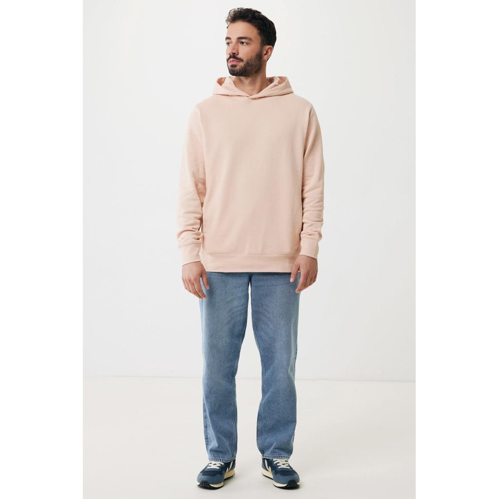 Iqoniq Yengo recycled cotton hoodie with sidepockets peach nectar M
