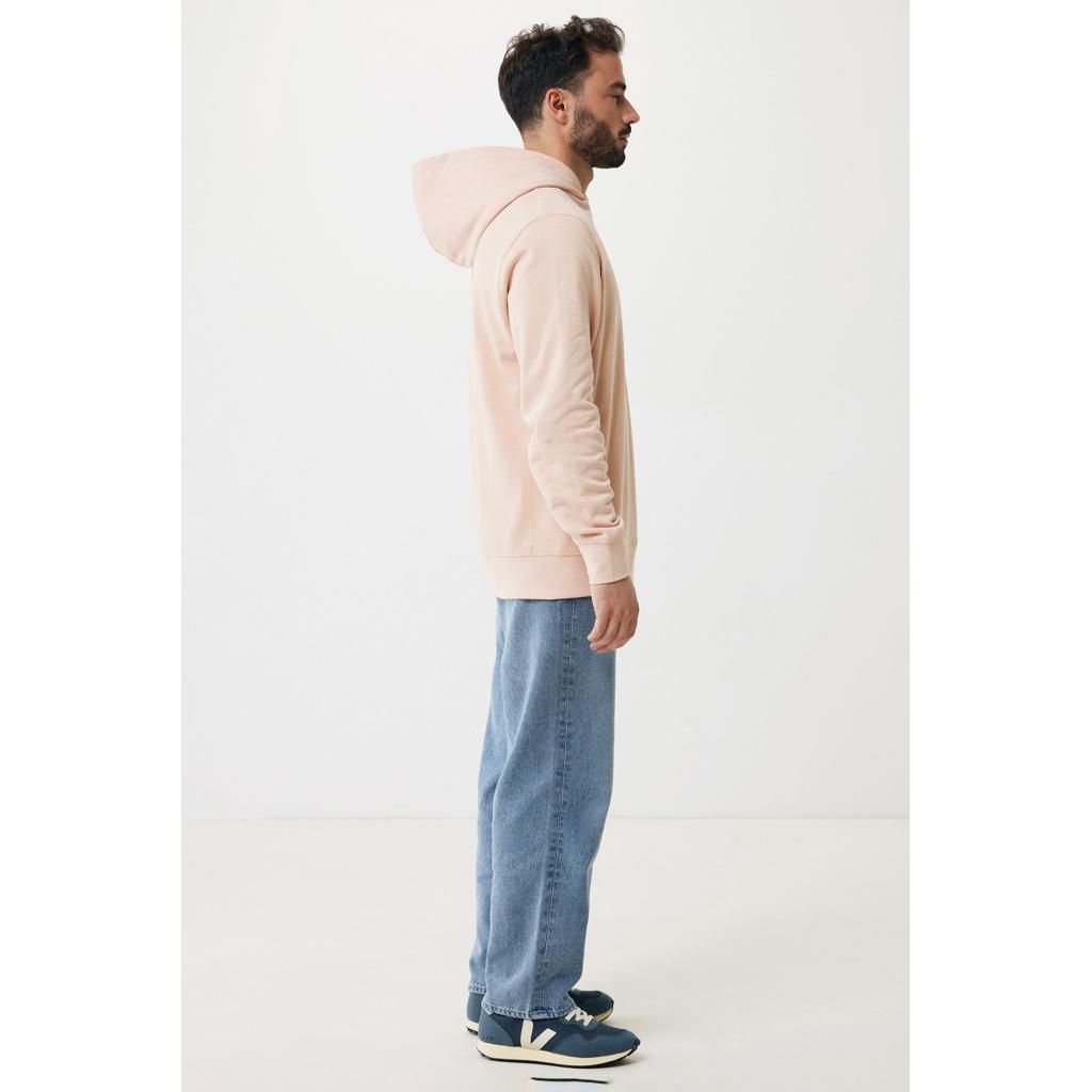 Iqoniq Yengo recycled cotton hoodie with sidepockets peach nectar M
