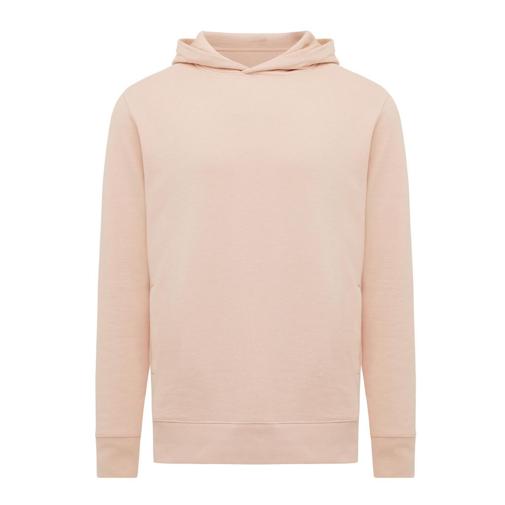 Iqoniq Yengo recycled cotton hoodie with sidepockets peach nectar M