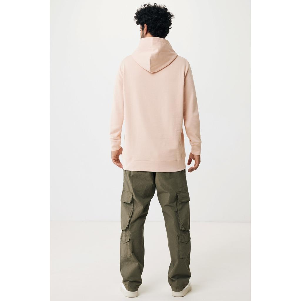 Iqoniq Yengo recycled cotton hoodie with sidepockets peach nectar M