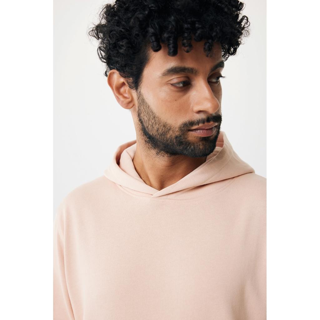Iqoniq Yengo recycled cotton hoodie with sidepockets peach nectar M