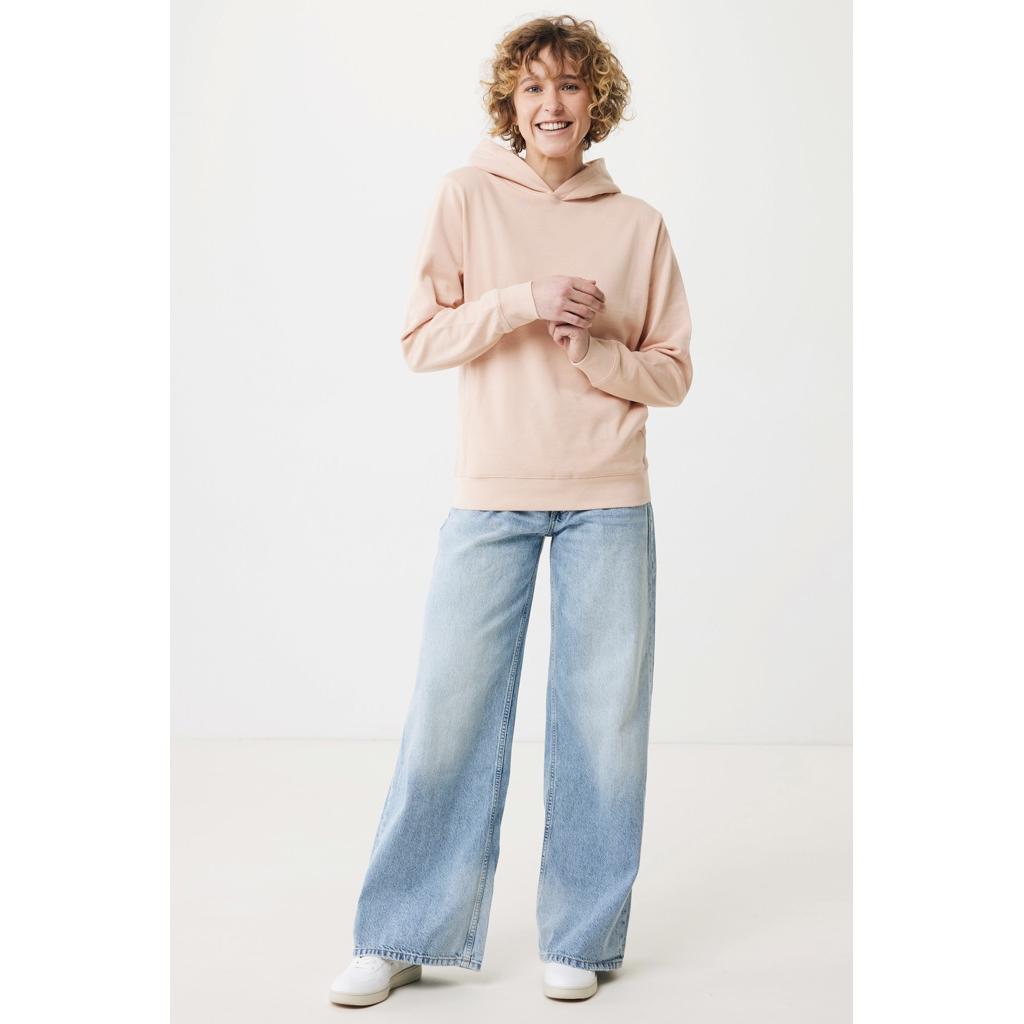 Iqoniq Yengo recycled cotton hoodie with sidepockets peach nectar M