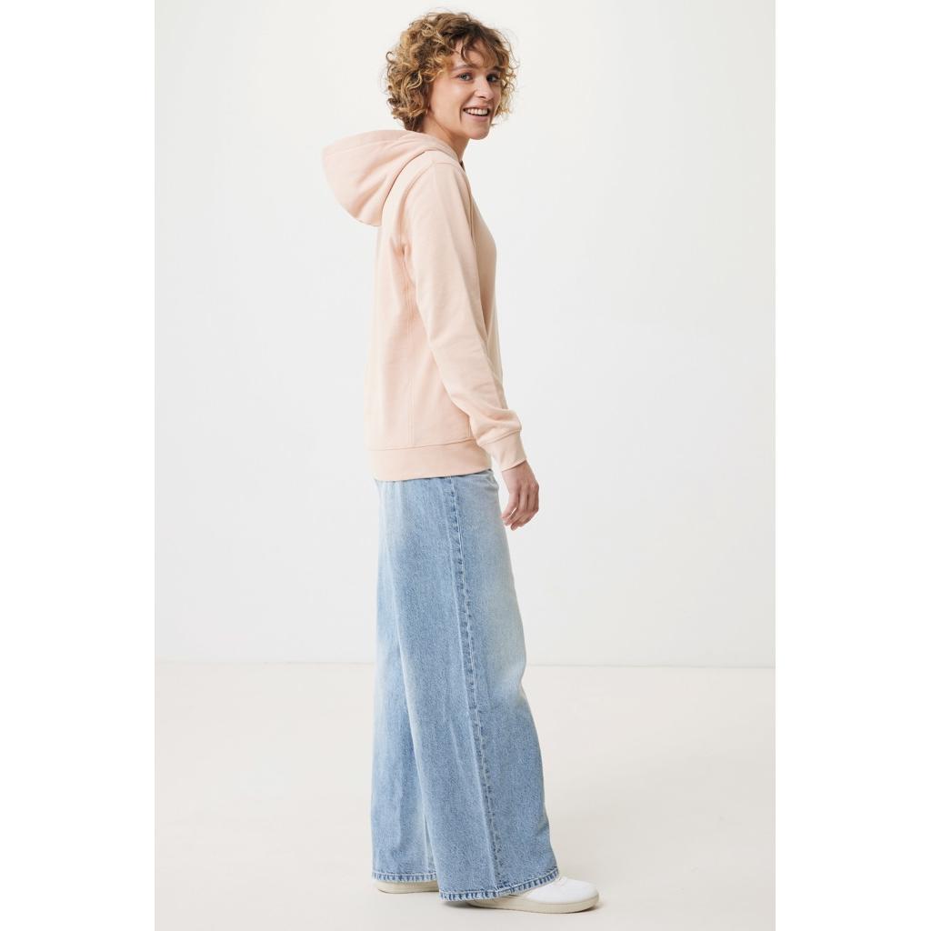 Iqoniq Yengo recycled cotton hoodie with sidepockets peach nectar M