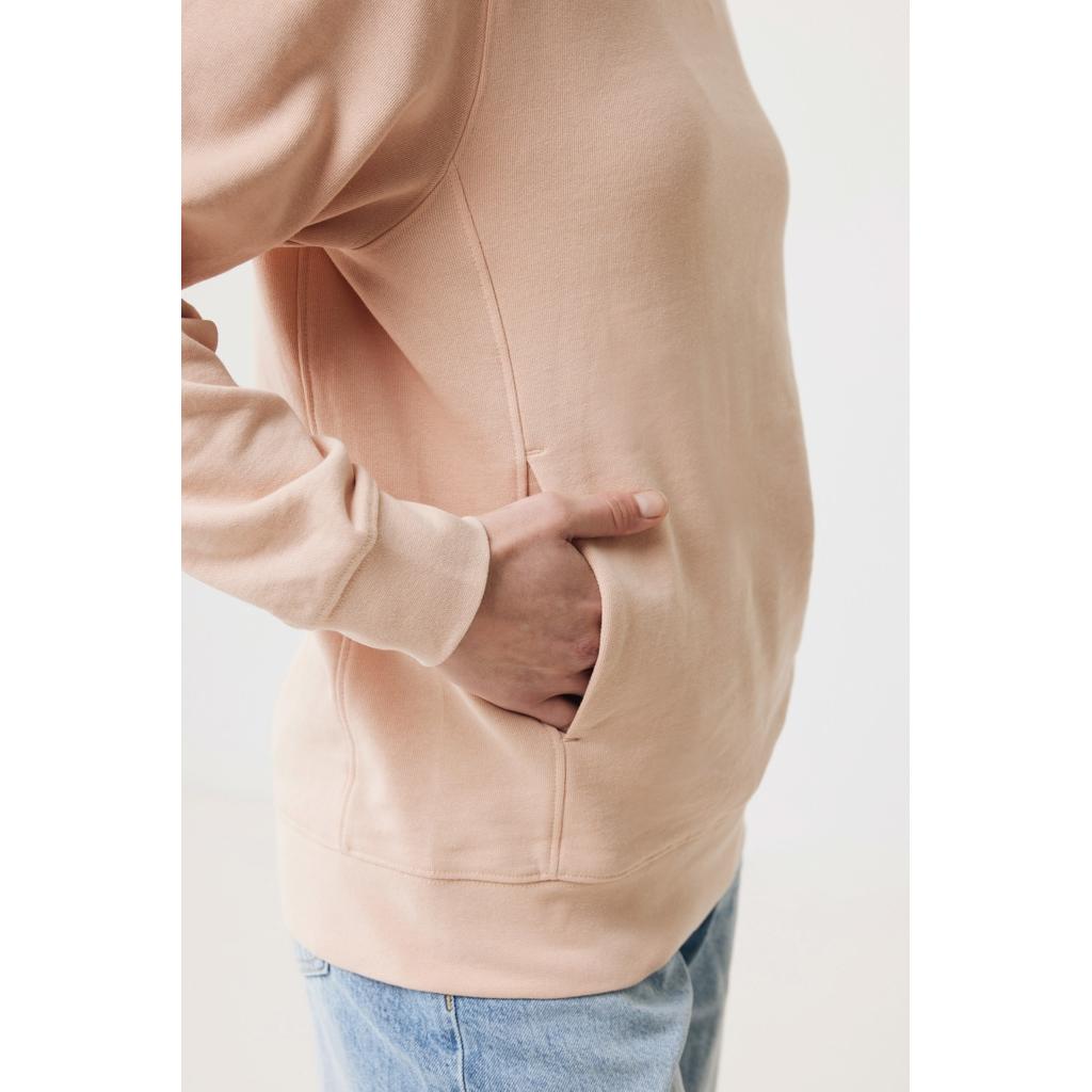 Iqoniq Yengo recycled cotton hoodie with sidepockets peach nectar M