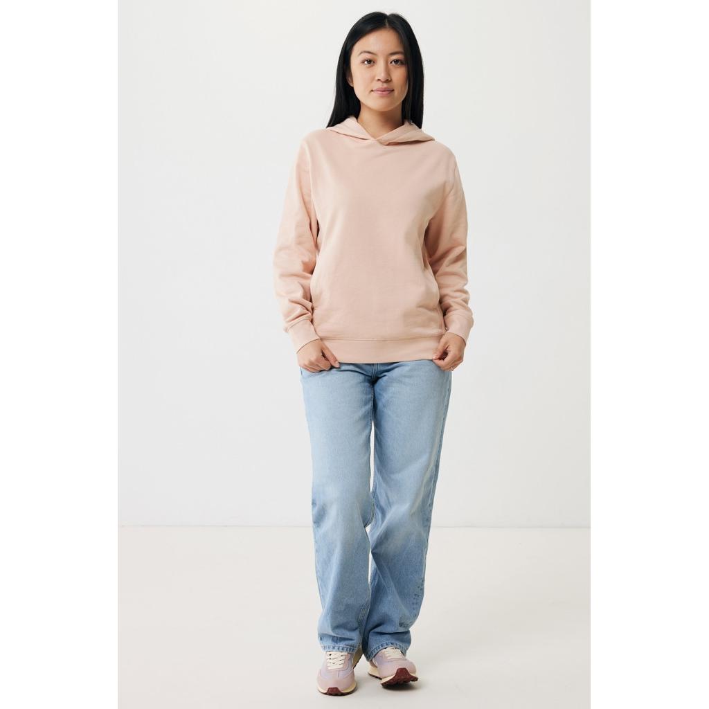 Iqoniq Yengo recycled cotton hoodie with sidepockets peach nectar M