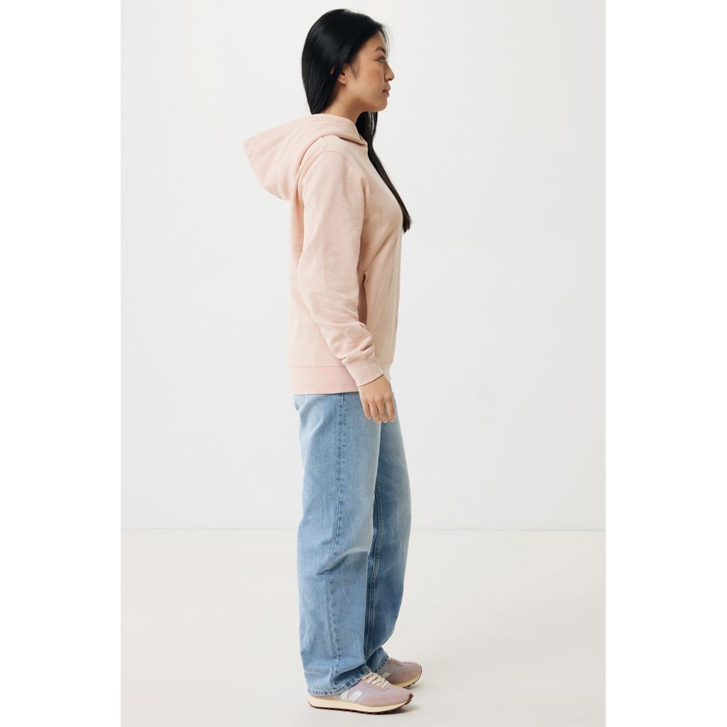 Iqoniq Yengo recycled cotton hoodie with sidepockets peach nectar M