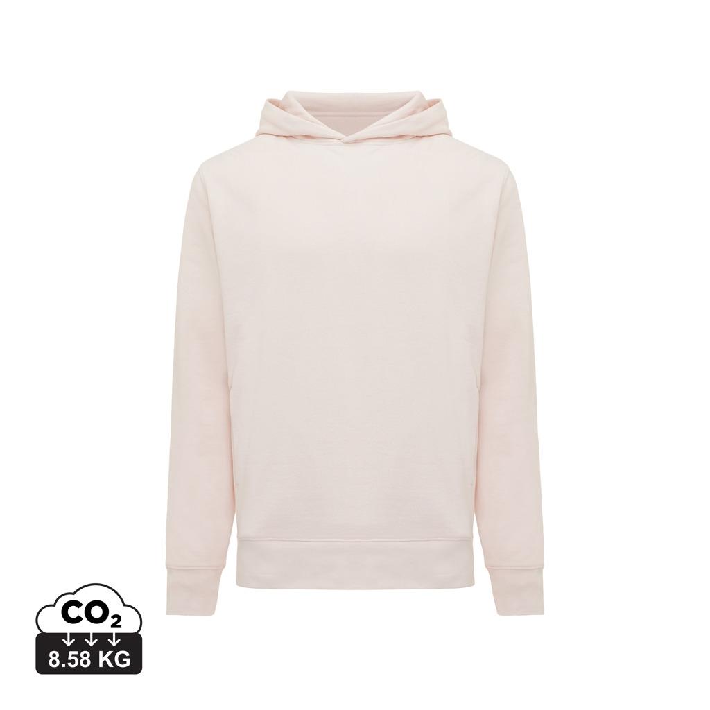 Iqoniq Yengo recycled cotton hoodie with sidepockets cloud pink 2XS