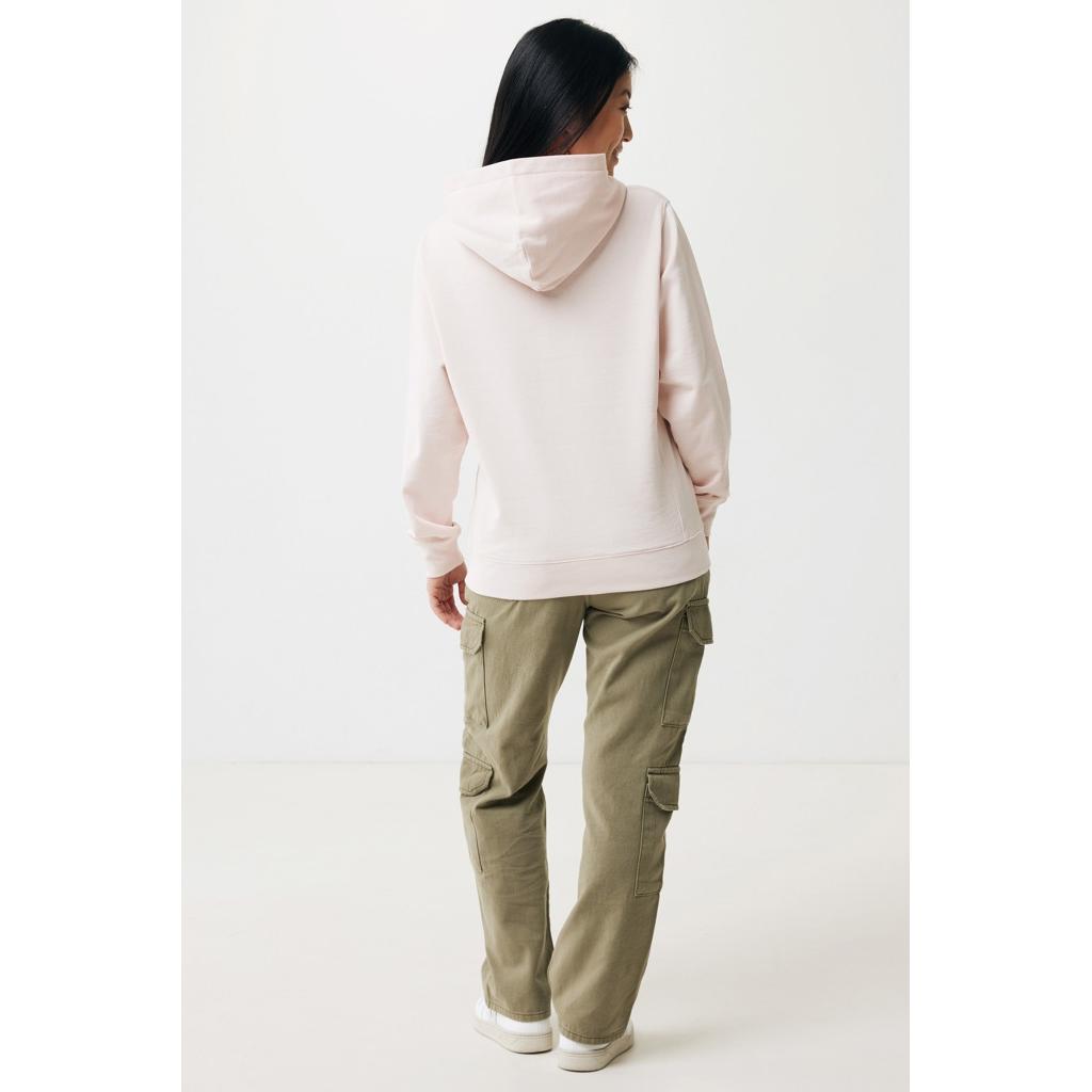 Iqoniq Yengo recycled cotton hoodie with sidepockets cloud pink L