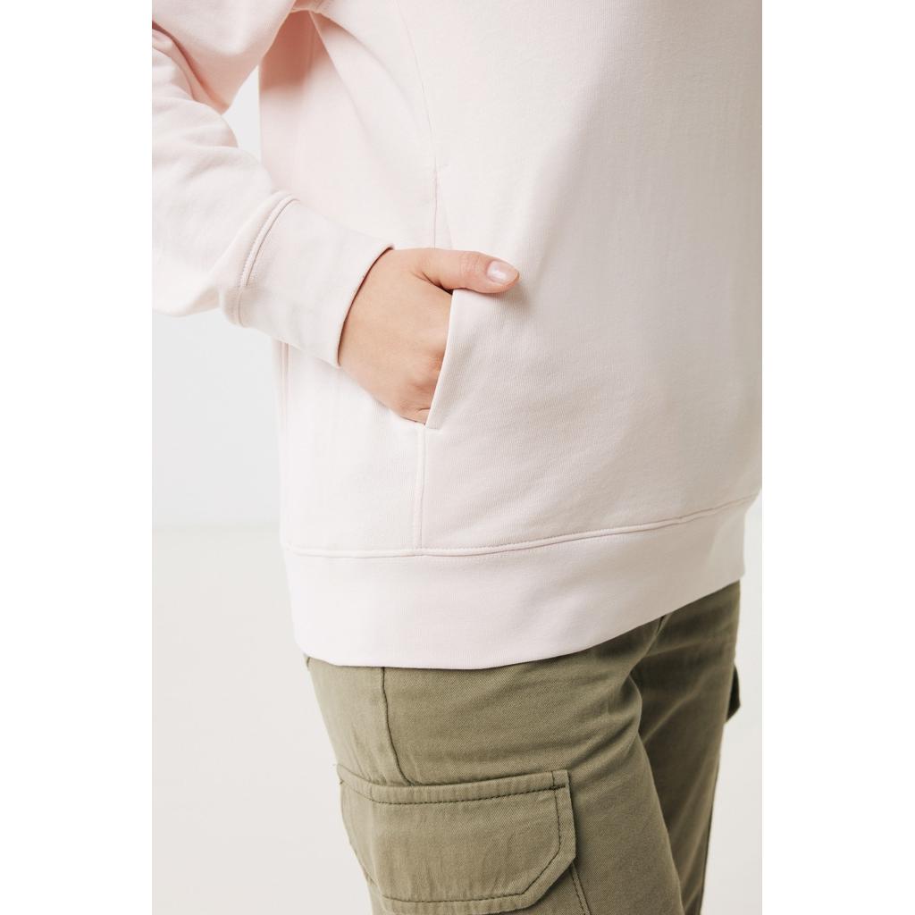 Iqoniq Yengo recycled cotton hoodie with sidepockets cloud pink L