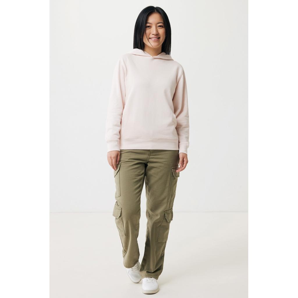 Iqoniq Yengo recycled cotton hoodie with sidepockets cloud pink L