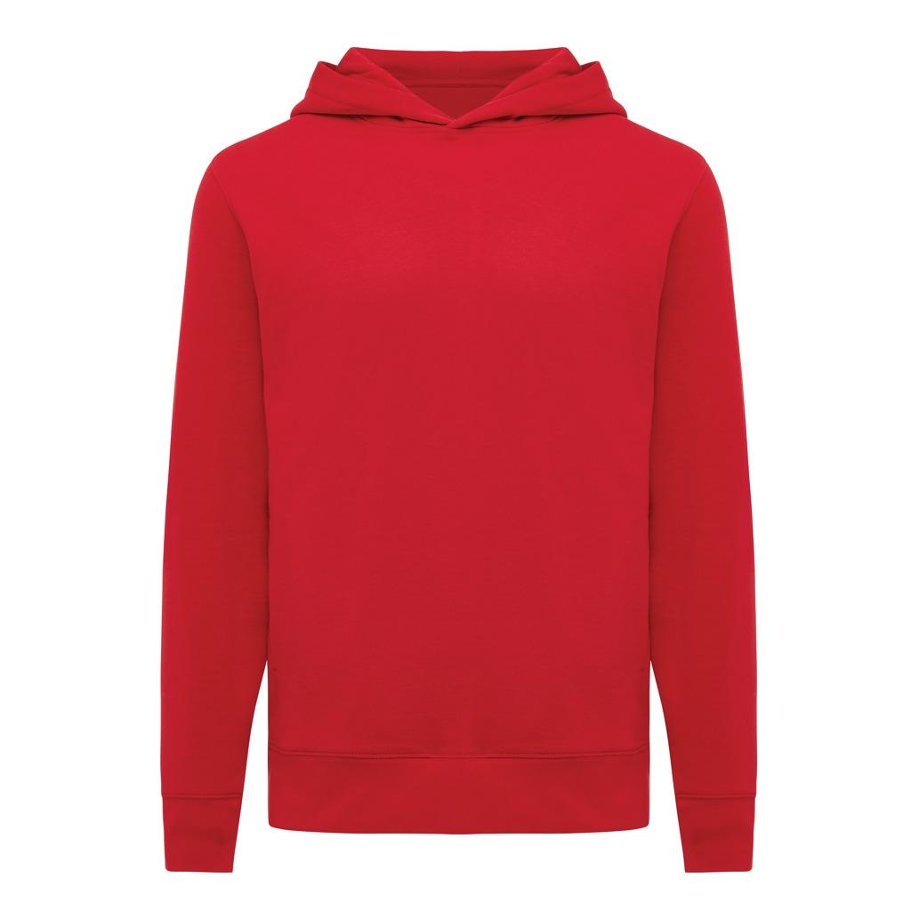 Iqoniq Yengo recycled cotton hoodie with sidepockets red L
