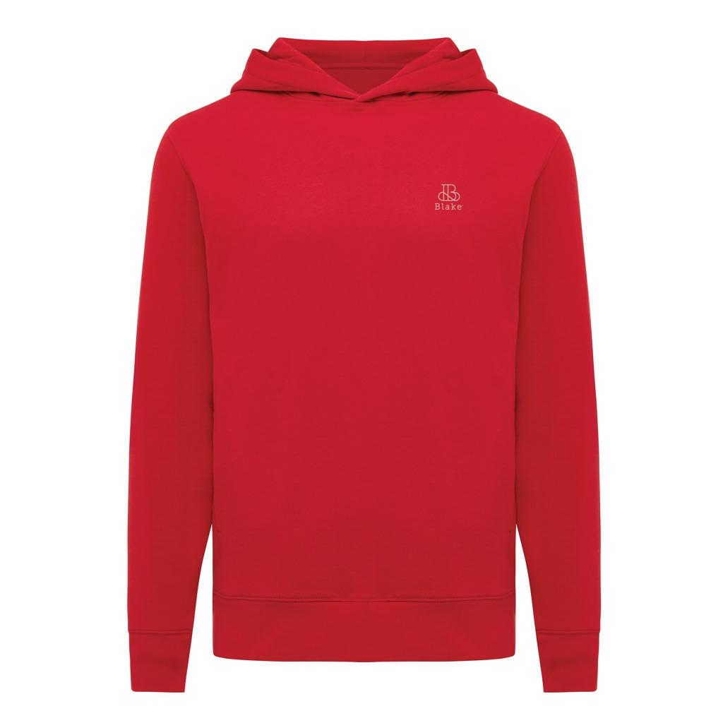 Iqoniq Yengo recycled cotton hoodie with sidepockets red L