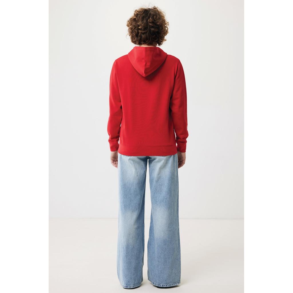 Iqoniq Yengo recycled cotton hoodie with sidepockets red L
