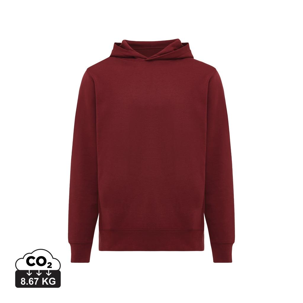 Iqoniq Yengo recycled cotton hoodie with sidepockets burgundy 2XS