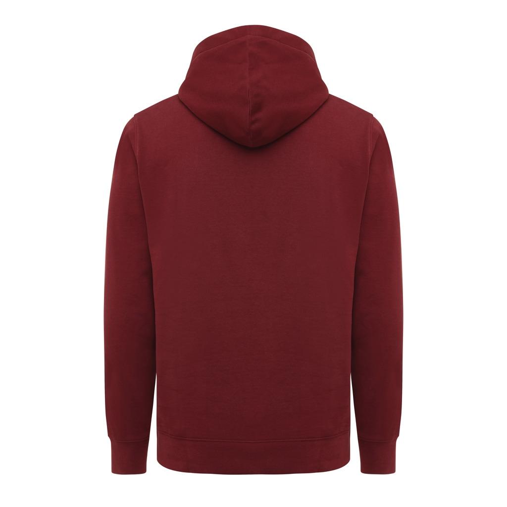 Iqoniq Yengo recycled cotton hoodie with sidepockets burgundy L