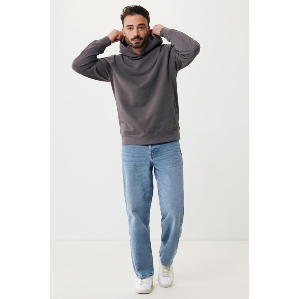 Iqoniq Yengo recycled cotton hoodie with sidepockets anthracite L