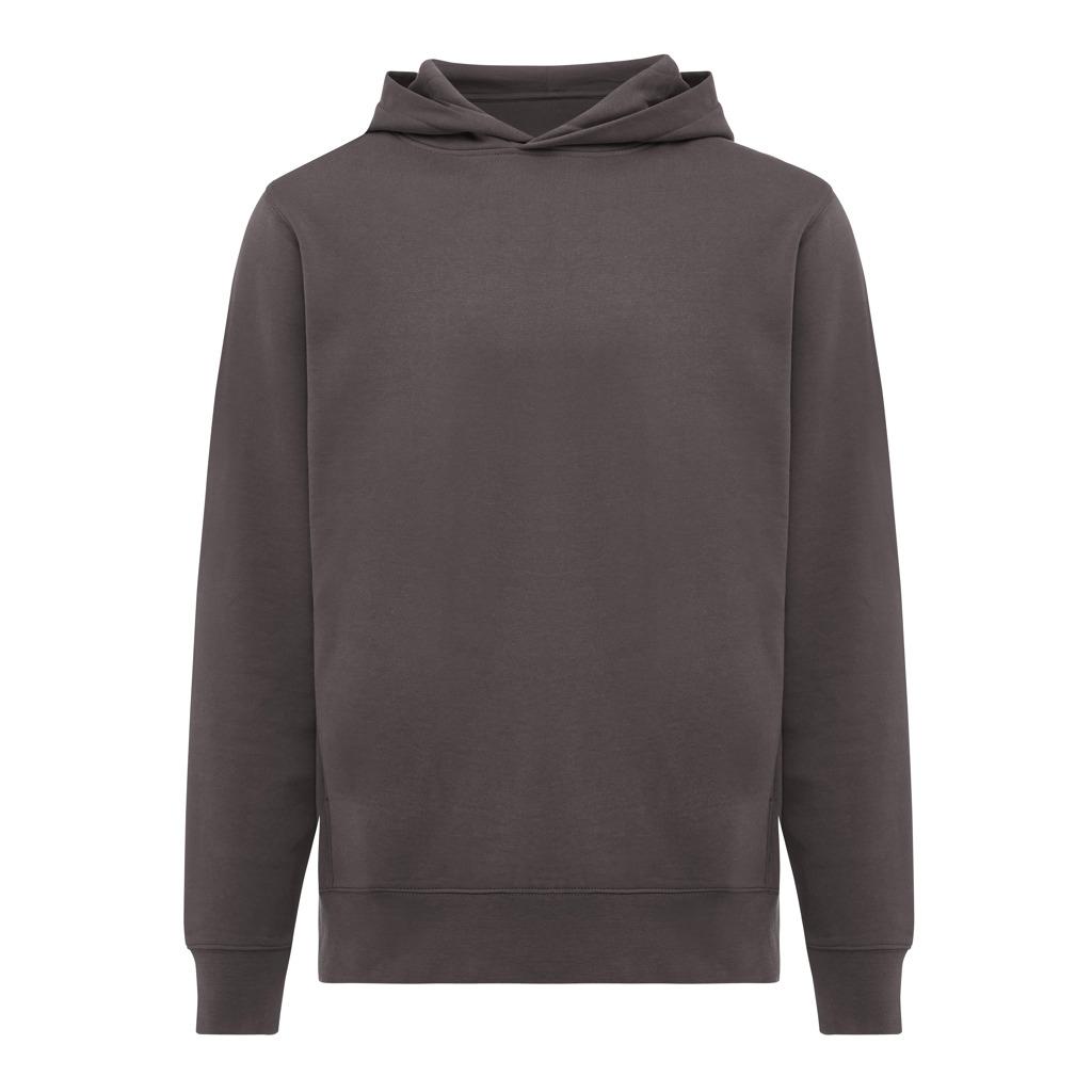 Iqoniq Yengo recycled cotton hoodie with sidepockets anthracite L