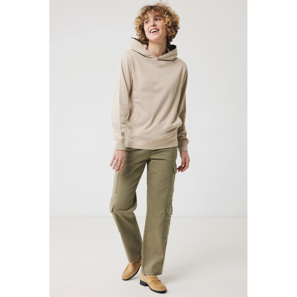 Iqoniq Yengo recycled cotton hoodie with sidepockets desert M