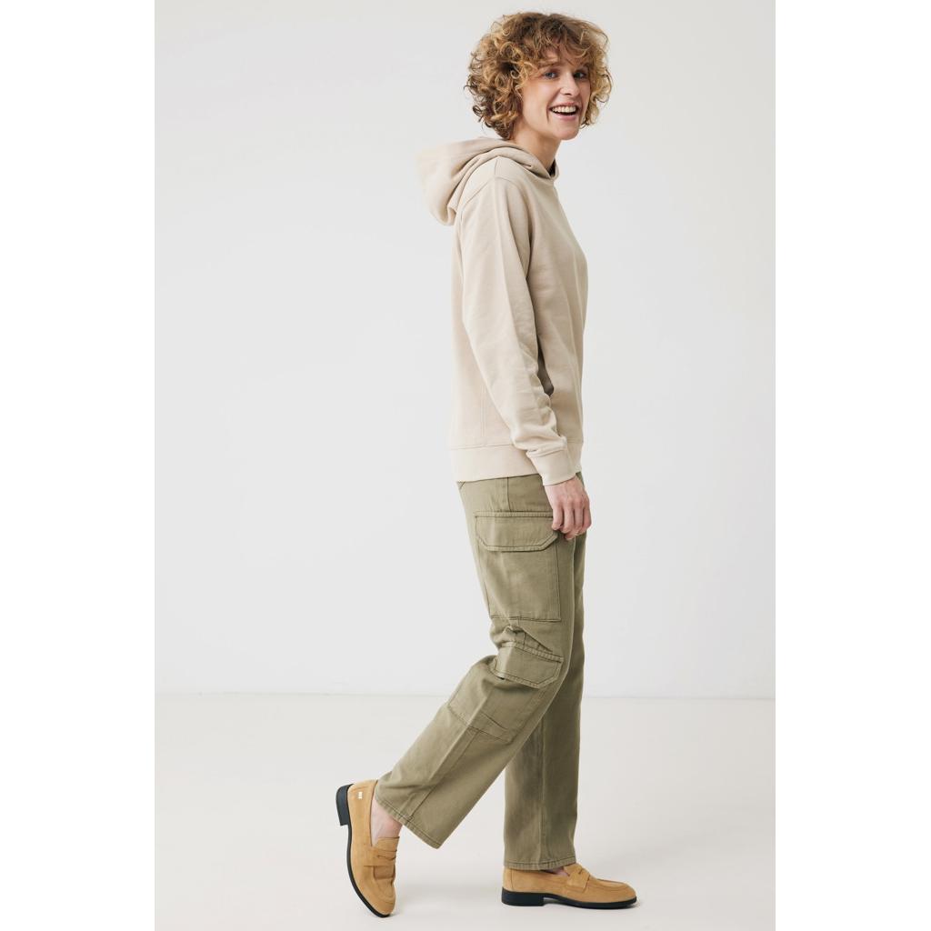 Iqoniq Yengo recycled cotton hoodie with sidepockets desert M