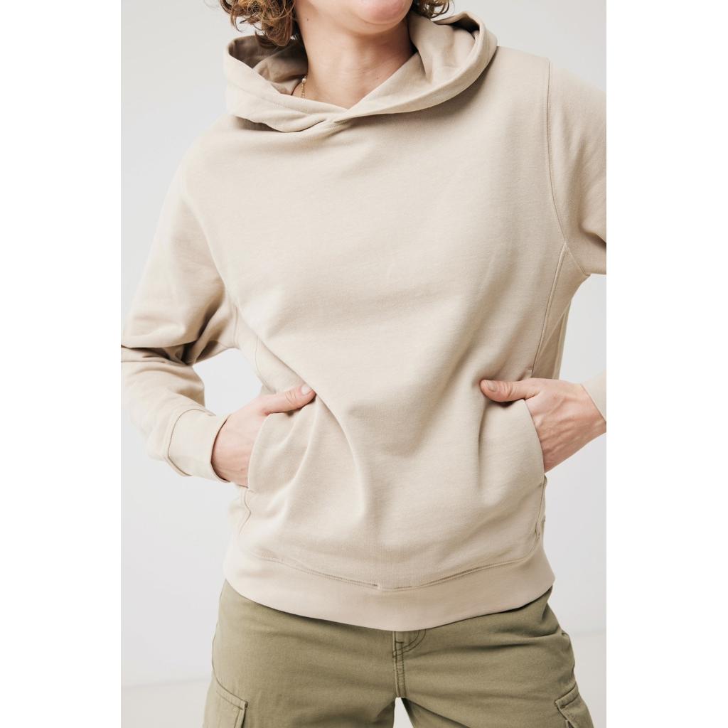 Iqoniq Yengo recycled cotton hoodie with sidepockets desert M