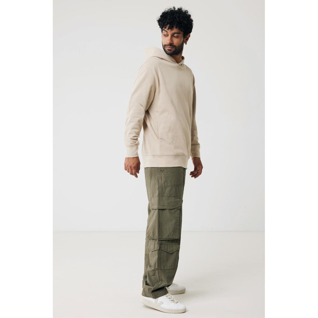 Iqoniq Yengo recycled cotton hoodie with sidepockets desert M