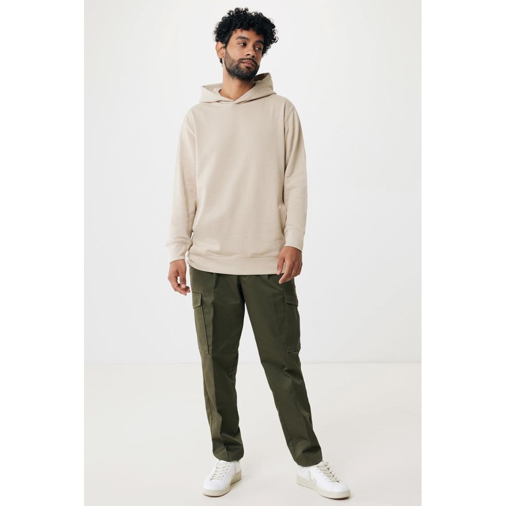 Iqoniq Yengo recycled cotton hoodie with sidepockets desert M