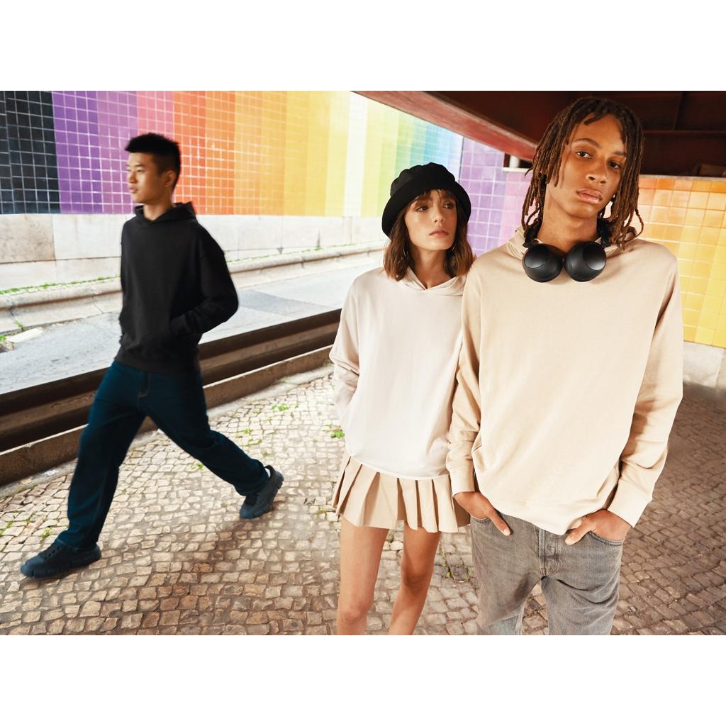 Iqoniq Yengo recycled cotton hoodie with sidepockets desert M