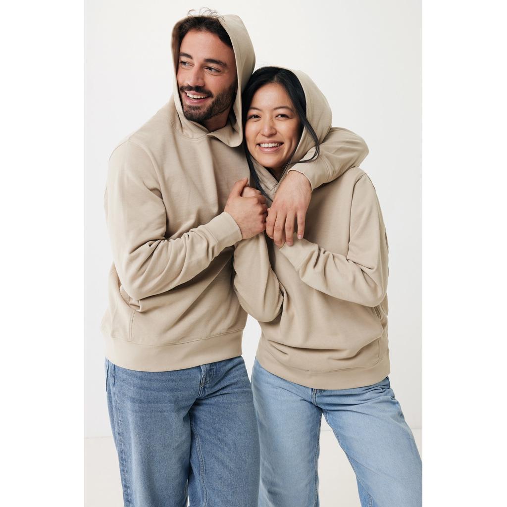 Iqoniq Yengo recycled cotton hoodie with sidepockets desert M