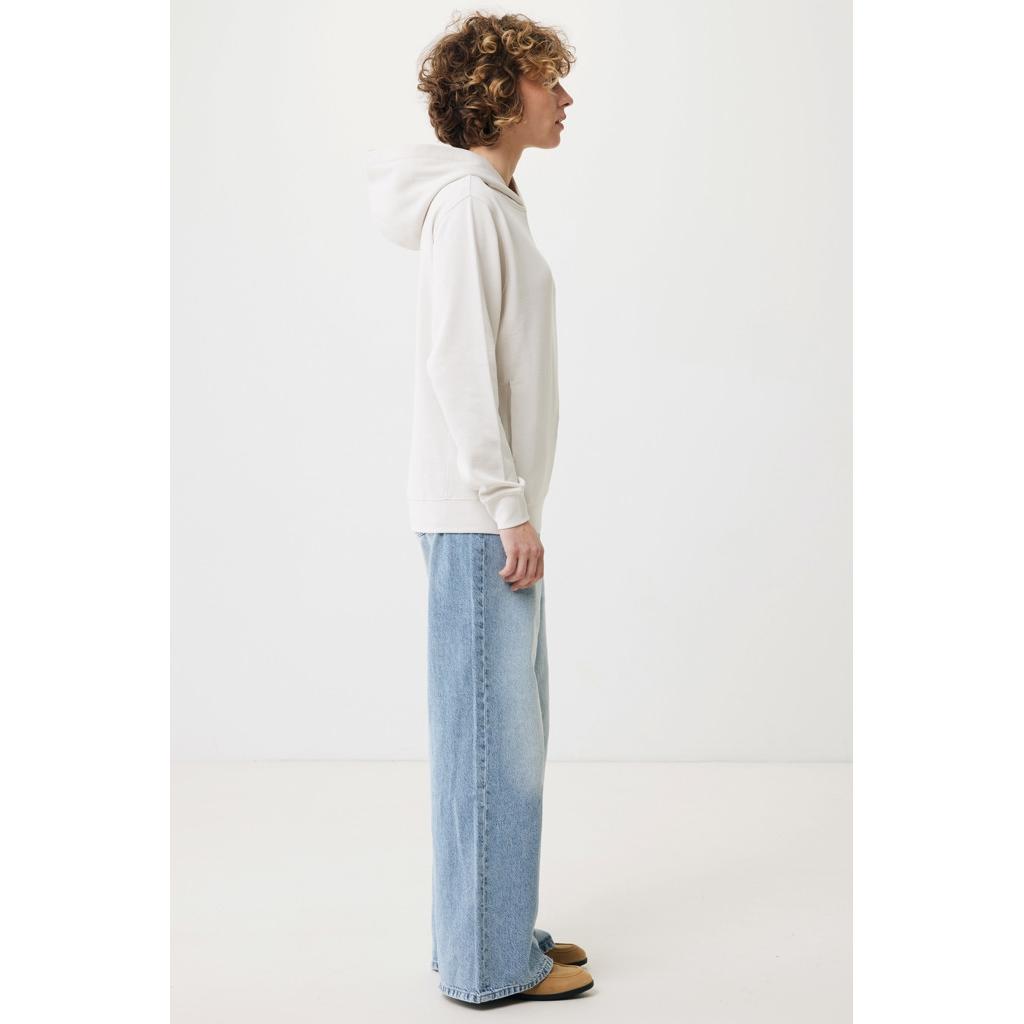 Iqoniq Yengo recycled cotton hoodie with sidepockets ivory white L
