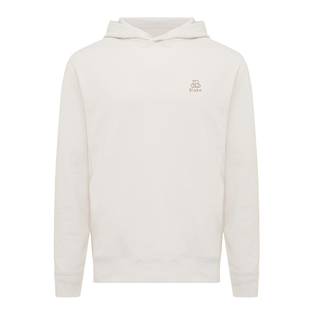 Iqoniq Yengo recycled cotton hoodie with sidepockets ivory white L