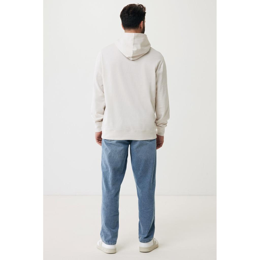 Iqoniq Yengo recycled cotton hoodie with sidepockets ivory white L