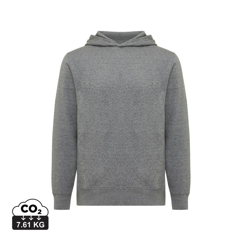 Iqoniq Yengo recycled cotton hoodie with sidepockets light heather anthracite 2XS